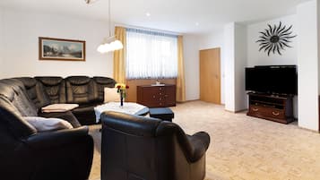 Fernseher, DVD-Player, Stereoanlage