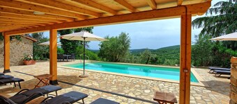 Villa Collina - Maison de vacances avec piscine privée dans le petit village de Montegiove, Ombrie