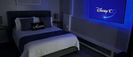 1 غرفة نوم ومكواة/لوح كي وواي فاي وملاءات أسرّة