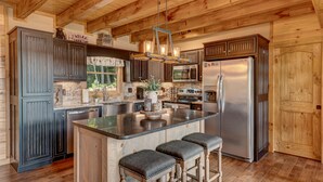 Cabin, 4 Bedrooms | Private kitchen - Unplug by Escape to Blue Ridge (Ellijay)