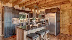 Cabaña, 4 habitaciones | Cocina privada