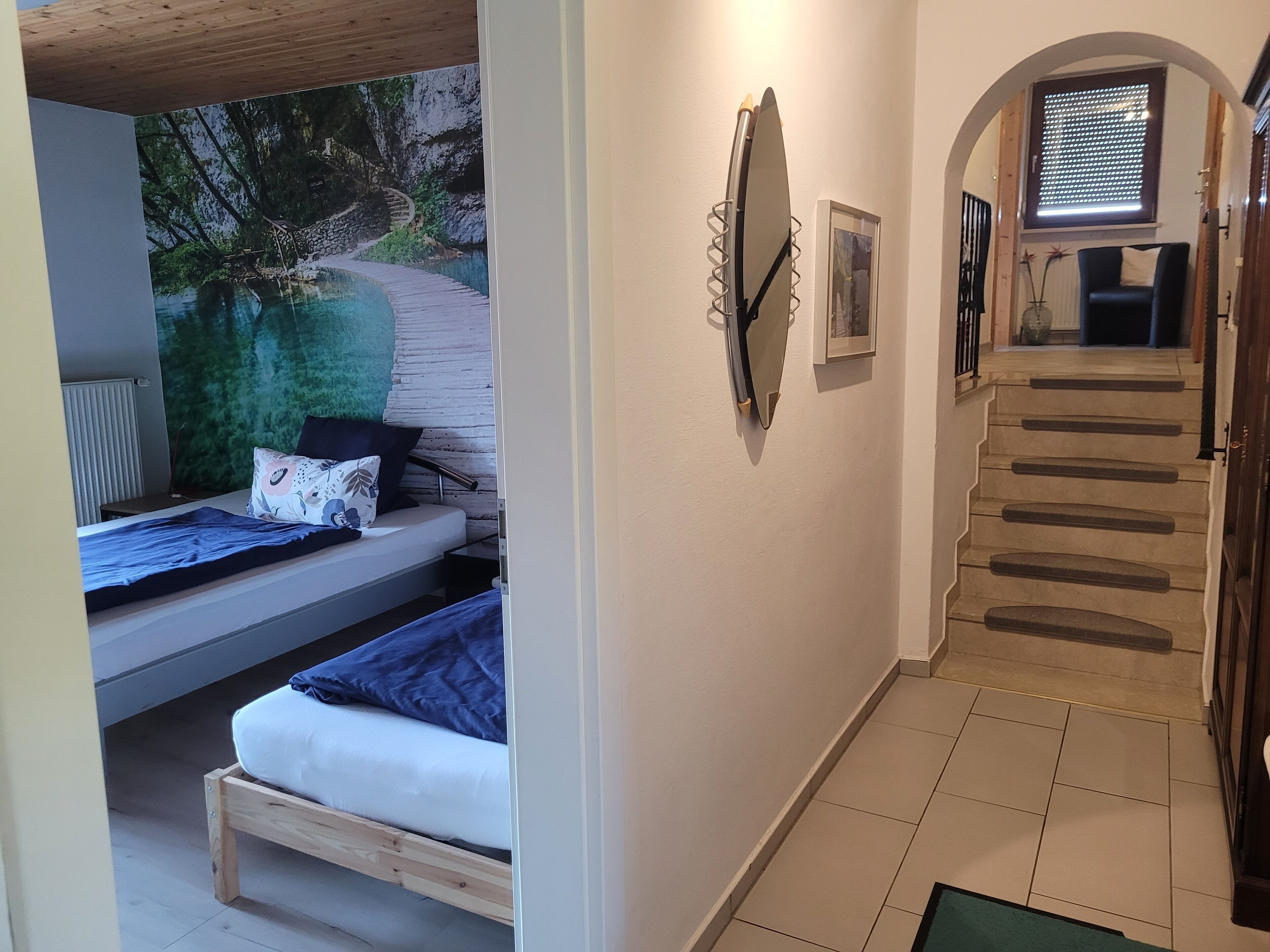 2 bedrooms, bed sheets