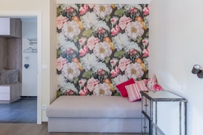 Appartement Confort | Décor unique, ameublement unique, rideaux d’obscurcissement