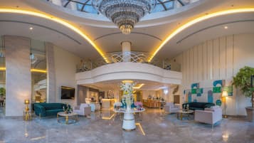 Siddeområde i lobbyen