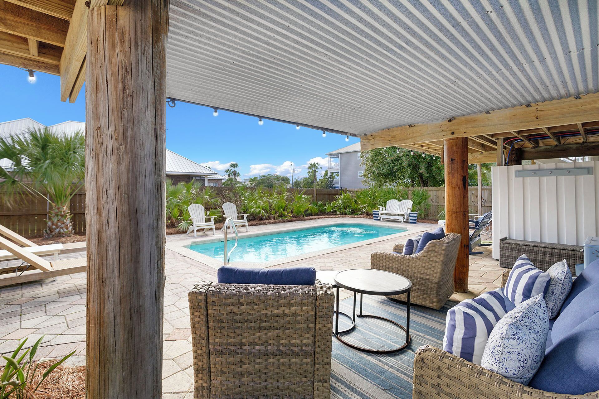 A heated pool