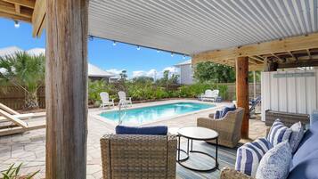 A heated pool