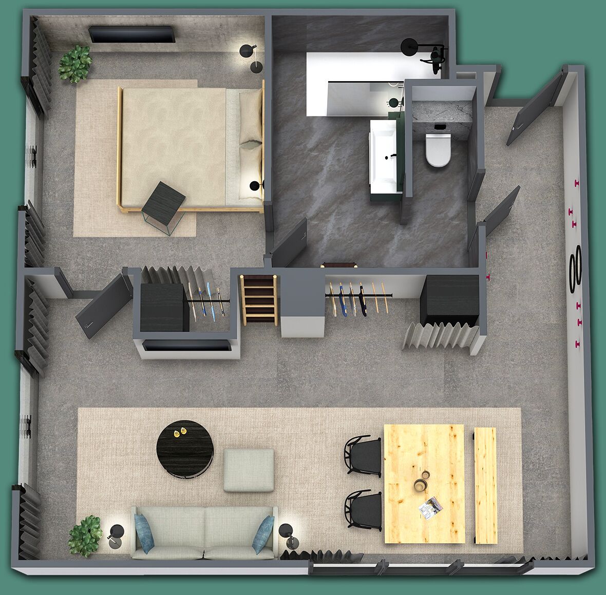 ocean drive suite, dike view | floor plan