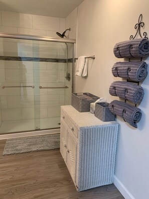 Combined shower/bathtub, towels, toilet paper - ICHETUCKNEE RIVER - Riverfront on the Crystal Clear Ichetucknee River (Fort White,)