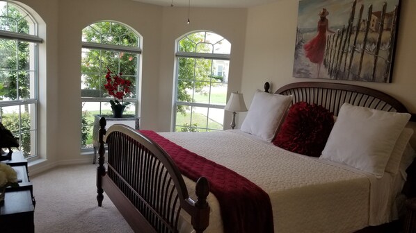 3 bedrooms, memory foam beds, iron/ironing board, free WiFi