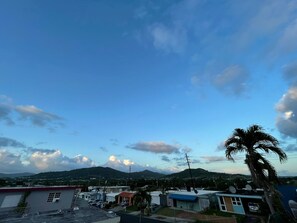 A residential area with houses, a palm tree, and mountains in the background. - Lomita Linda just minutes from San Juan and Central to all Puerto Rico  (Caguas)