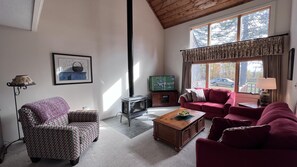 TV, fireplace, Hulu, streaming services