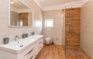 Shower, hair dryer
