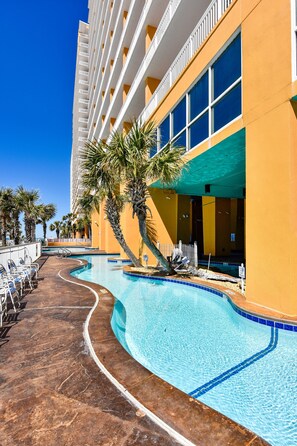 Indoor pool, a heated pool - Summer Deals!! Water Park! Free Activities! 16th Floor! (Panama City Beach)