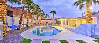 Massive Yard with Heated Pool, Modern Private Home