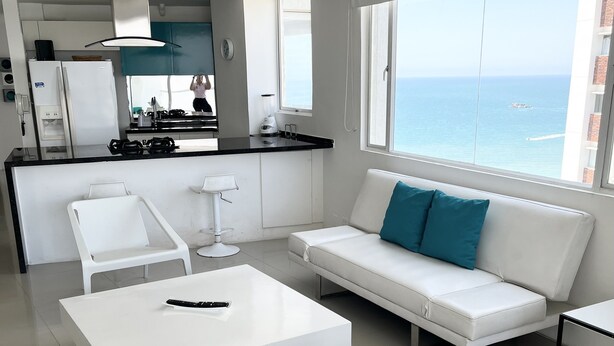 Standard Apartment | Living room - 2TC19 Apartamento Cartagena frente al mar (Cartagena)