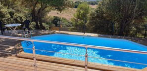 Piscine extérieure, piscine chauffée