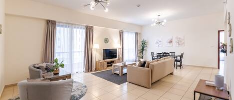 DHH - 3 Mins Walk To The Beach 1 Bed Rimal 3 JBR | Living area