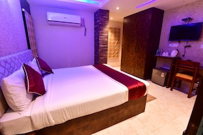 Minibar, desk, laptop workspace - AP Homes (Guwahati)