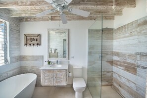 Shower, hair dryer - Charming Beachfront Villa - Sunset Reach (Mullins Beach)