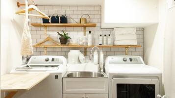 Fridge, microwave, coffee/tea maker