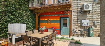 Downtown Lake Geneva Hideaway Walk to Lake Music Dining Balcony Sleeps 16