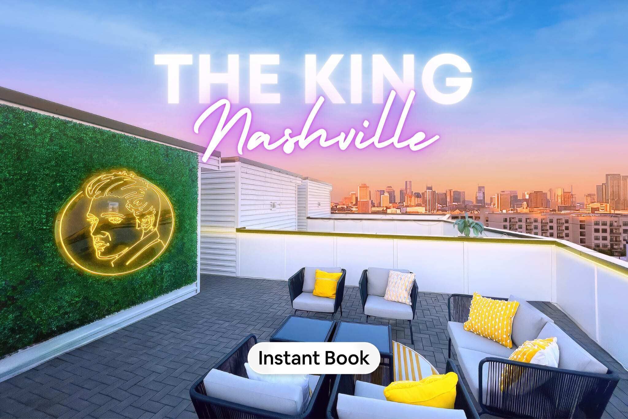 Rooftop Elvis Karaoke, Downtown Views, Game Room