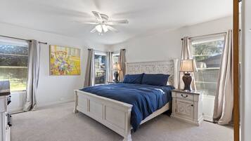 2 bedrooms, desk, travel crib, WiFi