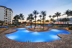Outdoor pool, a heated pool - Marriott Ocean Pointe on the Ocean! (Palm Beach Shores)
