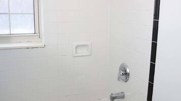 Hair dryer, soap, shampoo