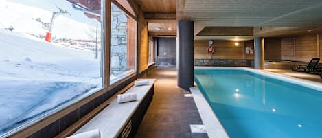 Indoor pool, a heated pool