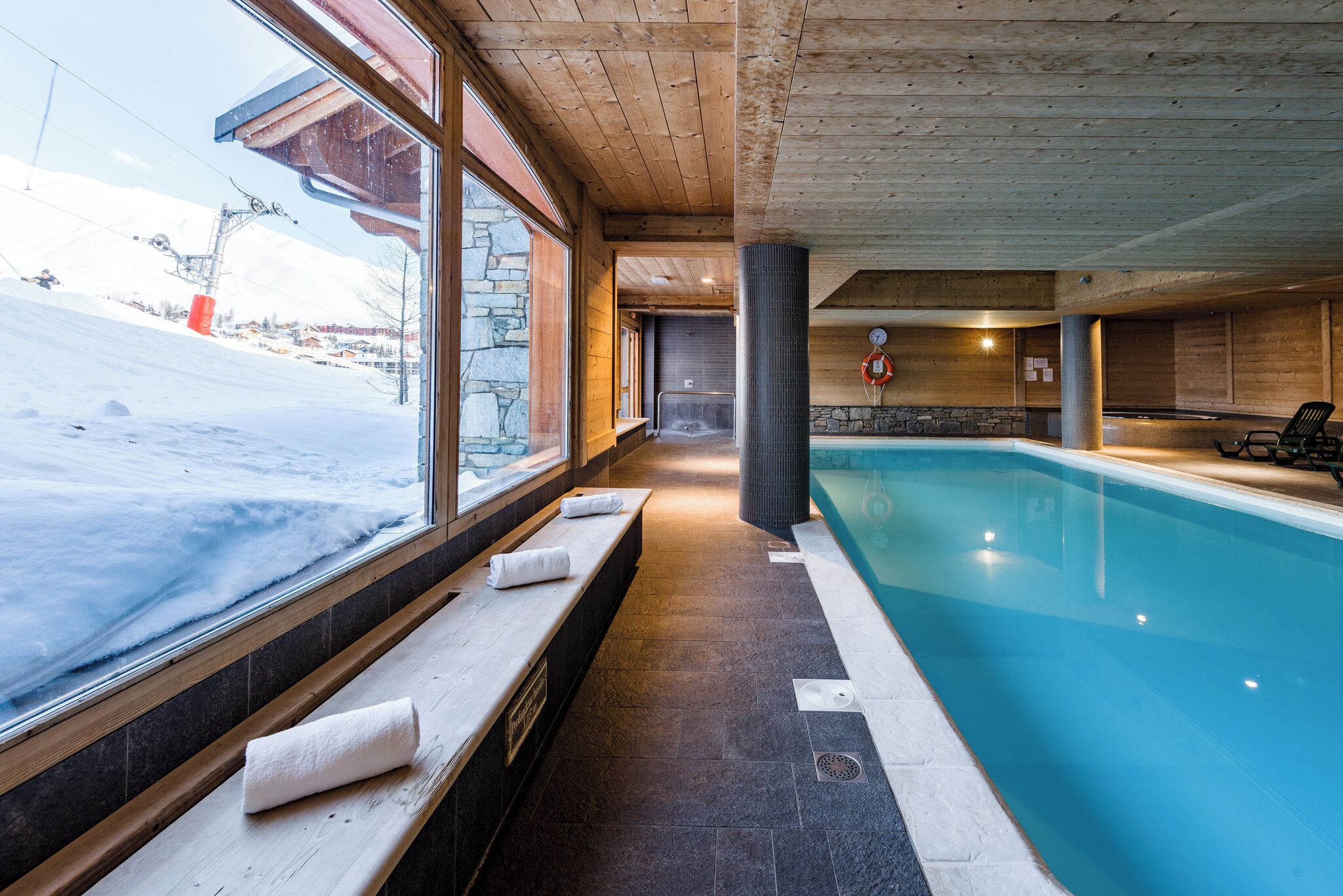 Indoor pool, a heated pool