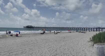 One block to Garden City Beach and Pier -with elevator, pool and hot tub!