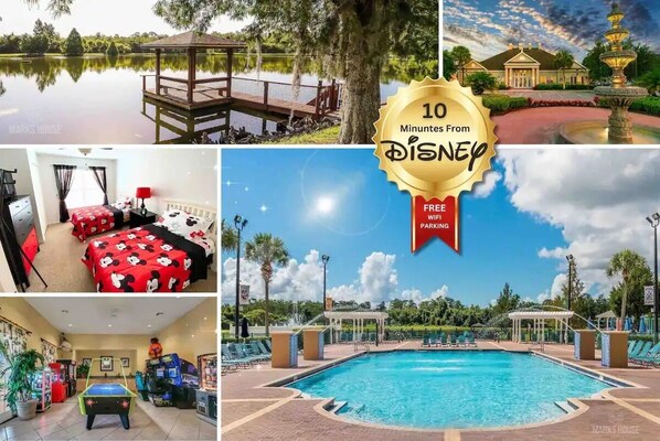 Piscine extérieure, piscine chauffée