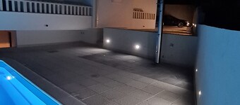 New luxury apartment in villa with a pool