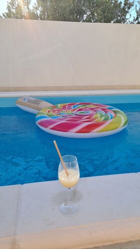 New luxury apartment in villa with a pool