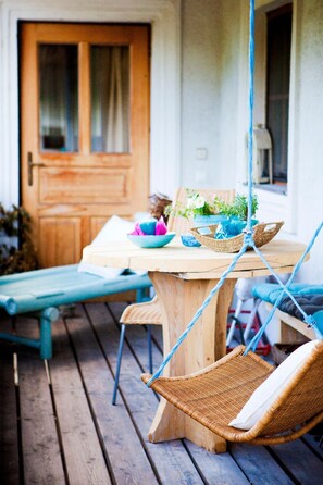 Terrace/patio - Charming flat in Leiben near the Danube cycle path (Leiben)