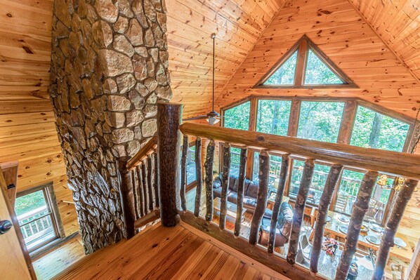 Unclassified image, 1 of 39, button - Oak Hill | 4BR 3.5BA | Luxury Secluded Log Cabin | Pool Table | Hot Tub (Cleveland)