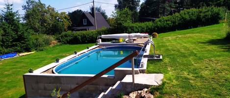 Indoor pool, a heated pool