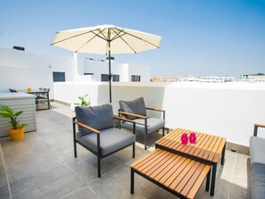 屋外ダイニングエリア