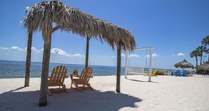 Waterfront condo with sunset views of Tampa Bay.