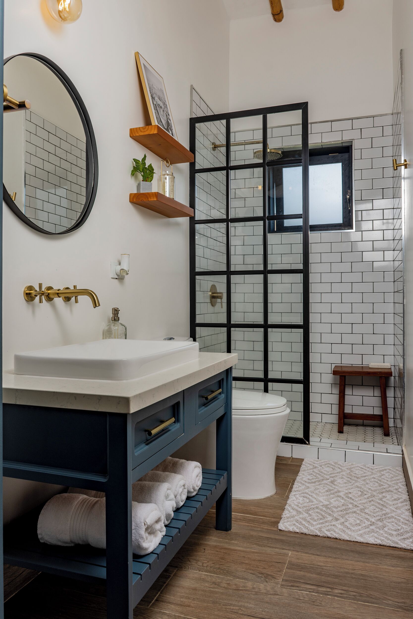 Bathtub, hair dryer, towels, soap