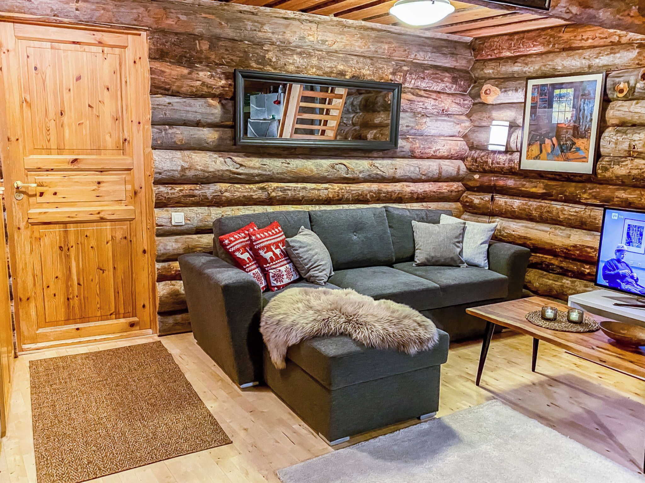 Een televisie en een dvd-speler