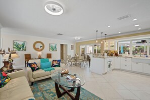 Smart TV, DVD player, stereo