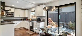 Live in luxury in this meticulously updated 3BR/3BA Claremont Heights mid-century modern home w/ AC.