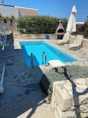 Pool - Detached Holiday Villa with private pool in Loutra, Crete (Loutra, Rethymno)