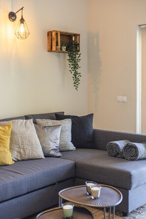 TV, fireplace - Real Alegria - Terrace with Pool - Vilamoura (Vilamoura)