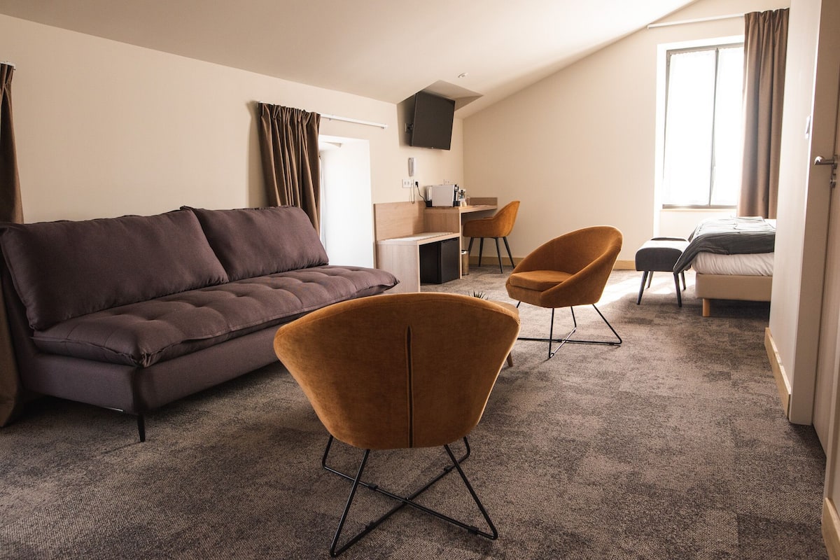 junior quadruple room | premium bedding, pillow-top beds, minibar, in-room safe