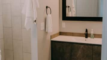 Free toiletries, hair dryer, towels