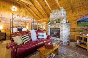 TV, fireplace, offices