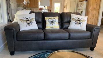 Una Smart TV, una chimenea